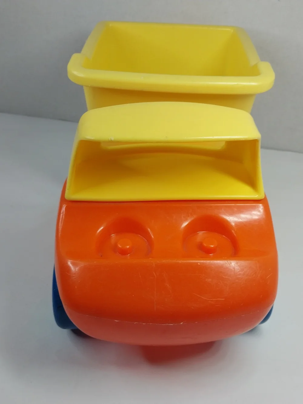 Vintage Retro 80s/90s Little Tikes Toddle Tots Dump Truck Only, Yellow/Orange